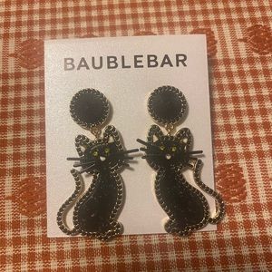 Baublebar Black Cat Earrings NEW
